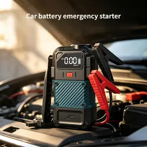 Portable Car Jump Starter, Auto Emergency Battery Booster, Fast Vehicle Starting, Compact Portable Wide Compatibility, For Car Owners, Ideal For Roadside Dead Battery Rescue