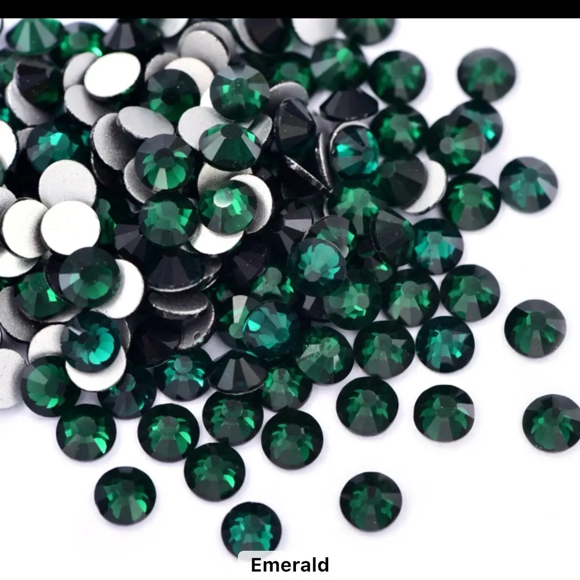 SS16 Emerald Glass Rhinestones