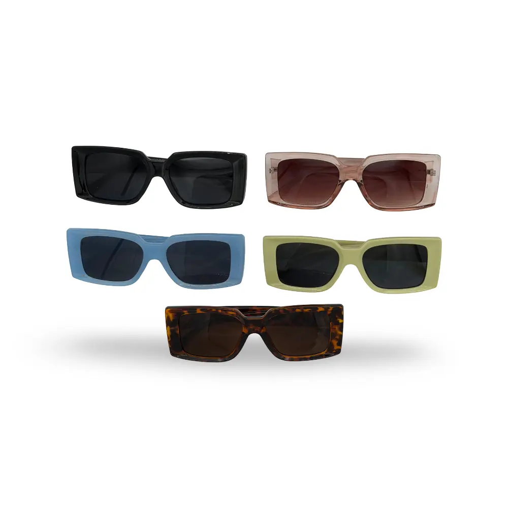 #12-2104 CICI Sunglasses Premium Vintage Square Sunglasses for Women and Men