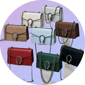 Luxury Chain Shoulder Bag for Women – Designer-Inspired Crossbody Purse with ' Dragon Buckle – Available in 9 Colors!