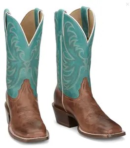 Tony Lama Women's Rowena Caramel Square Toe Western Boot