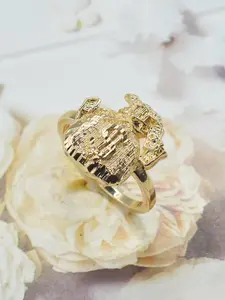 Men's Punk Style Money Bag Band Ring, Fashionable Good Luck Accessory for Daily Wear, Parties, Christmas Halloween Easter Gifts