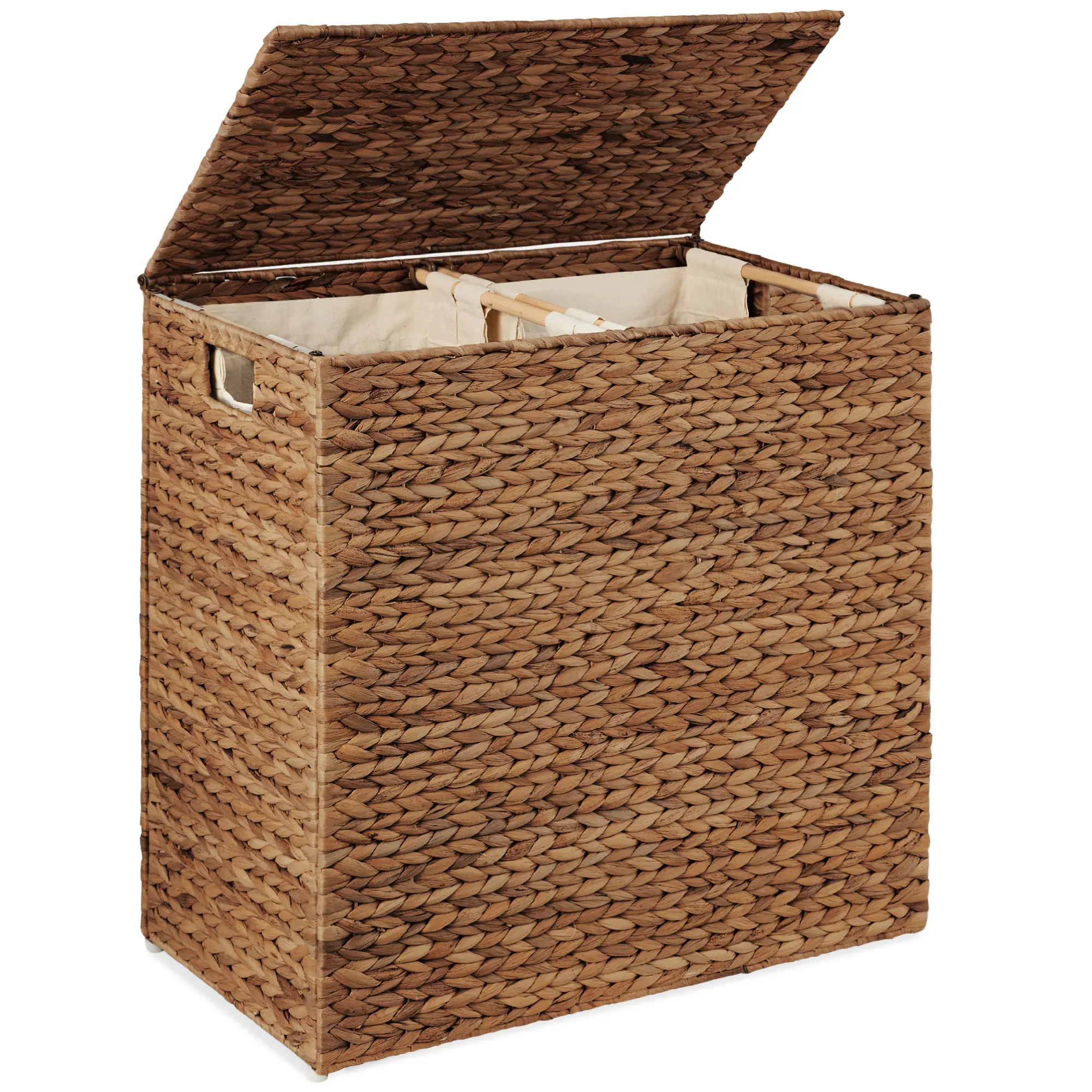 Best Choice Products X-Large Laundry Hamper W/ Lid, Woven Hyacinth Laundry Basket W/ Liner, 53 Gallon (200L) Best Choice Products X-Large Laundry Hamper W/ Lid, Woven Hyacinth Laundry Basket W/ Liner, 53 Gallon (200L)