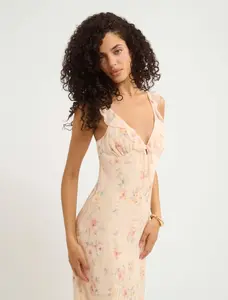 Butterfly Midi Dress | Blush Whisper Floral