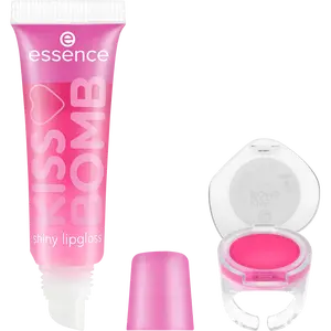 KISS BOMB shiny lipgloss & lip balm