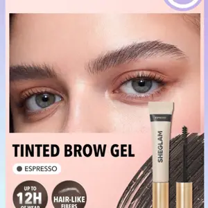 SHEGLAM Hold 'Em Up Tinted Brow Gel - Espresso Long Lasting Voluminous Eyebrow Tint