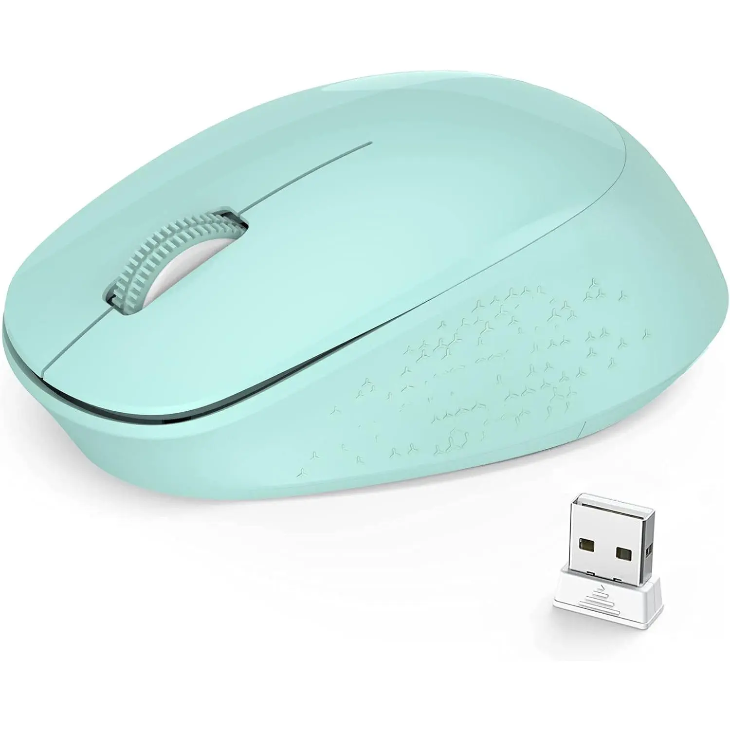 for Laptop, 2.4G  Optical Computer , Silent Click, 3 Buttons, 1600 DPI for Windows 10/8/7//Macbook Pro/Air//// - Mint