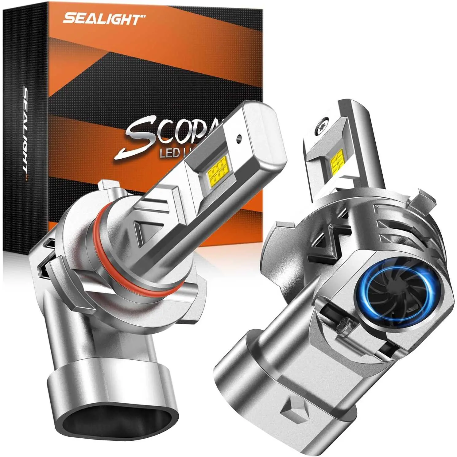 2006 Nissan TITAN 9006/HB4 80W 6500K White IP68 LED Headlight Bulbs 2PCS SEALIGHT S3