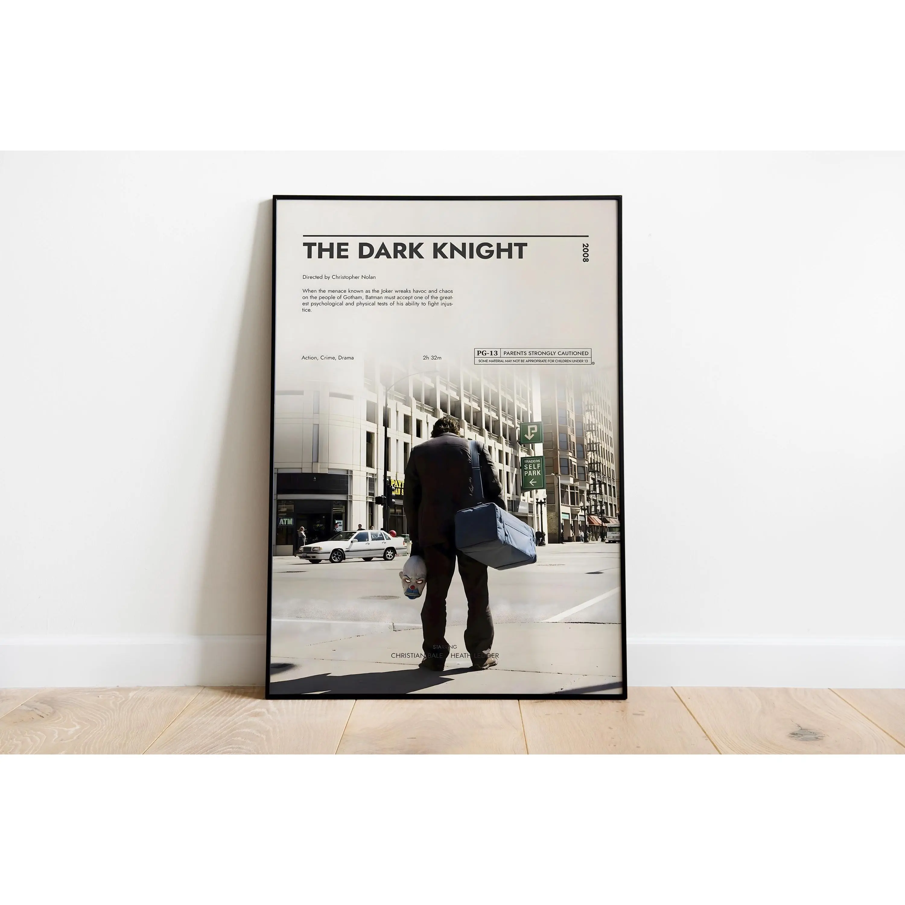 The Dark Knight Poster, The Dark Knight Print, Retro Poster, Minimalist Art, Vintage Poster, Movie Poster