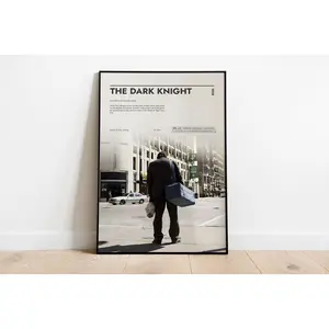 The Dark Knight Poster, The Dark Knight Print, Retro Poster, Minimalist Art, Vintage Poster, Movie Poster