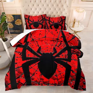 2/3 Pcs Dream Spider Comforter Set, Soft Cozy Spider Web Pattern Bedding Set, Warm Breathable for All Seasons, To Create A Sleep Space Full Of Personality, Perfect for Children's Bedroom Decoration, No Pillow Insert