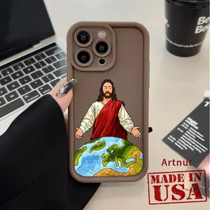 Compatible for iPhone 16 Pro Max 15 14 Plus 16E 13 12 Mini 11 Promax X XS XR xsmax Case World Guardian Pattern TPU Silicone Raised Edges Camera Protection Phone Cover for Boy