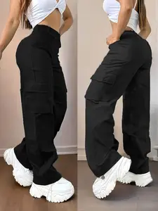Women's Casual Long Pants, Fitted, Geometric, Comfortable and Stylish, Perfect for Daily Wear, High Waist Design, All Seasons