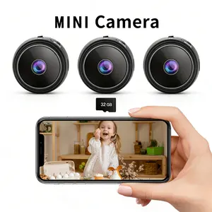3-Pack A9 Smart Security Camera 2026 Upgrade, 1080P HD Wireless Camera with 32G SD card, Motion Alerts, and Remote Viewing, Ideal for Home, Pet, and Baby Monitoring