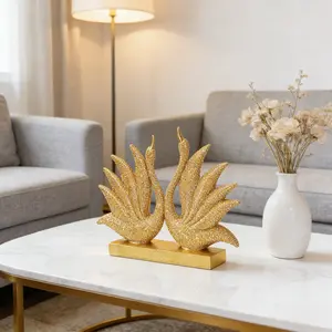 Luxurious Crystal Swan Couple Figurine, Sparkling Rhinestone Decor Sculpture, Perfect for Living Room Bedroom Wedding Centerpiece Home Decoration