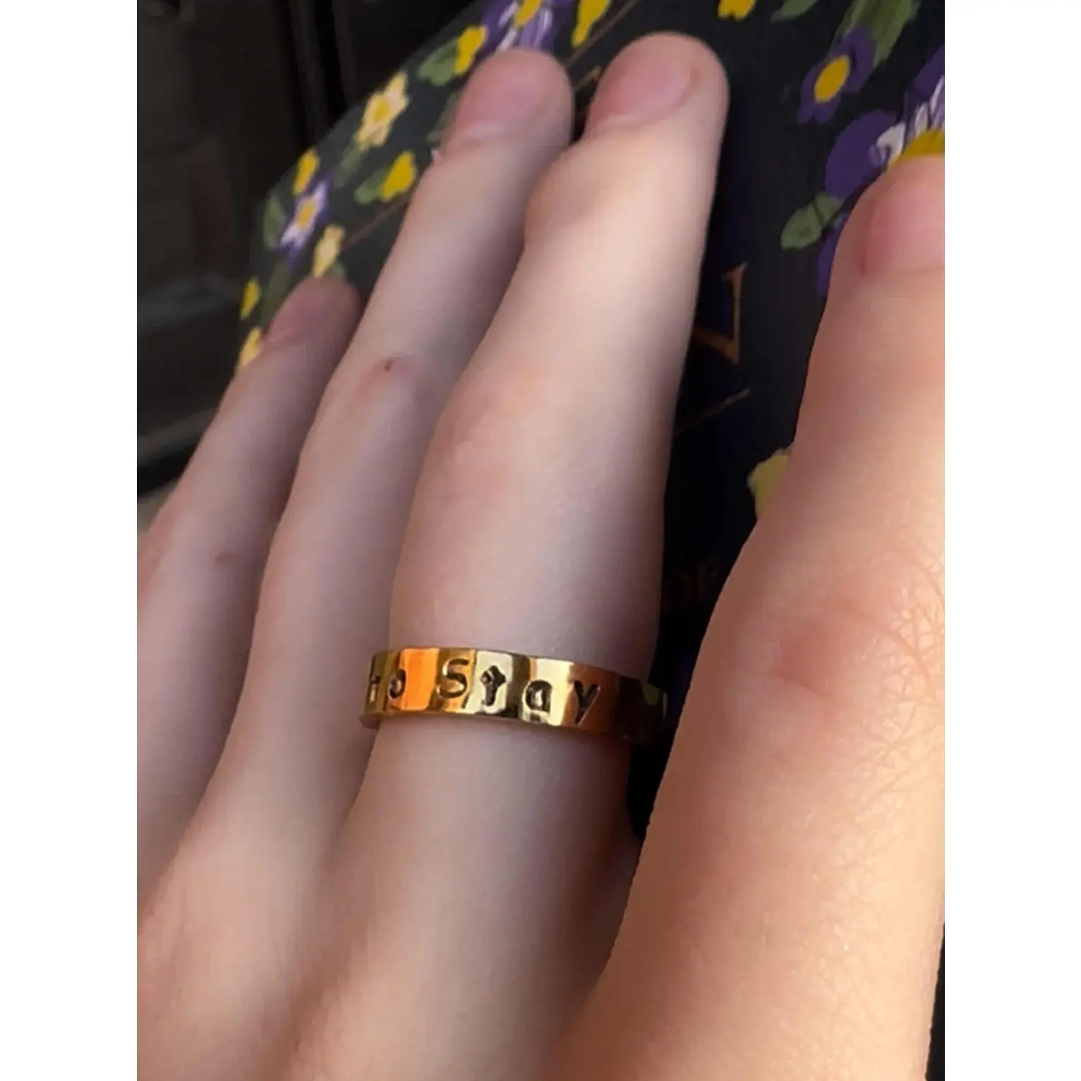 Called to Stay Stamped Ring