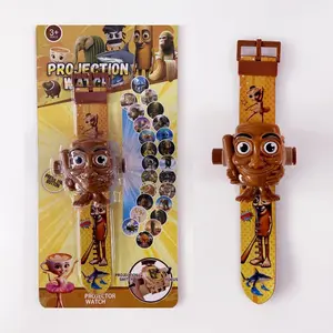 Tung Tung Tung Sahur Kids Digital Projection Watch with 24 Projection Images, Adjustable Cartoon Strap, Fun Toy Gift for Boys and Girls Ages 3+