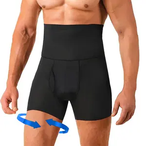 Men Sweat Sauna Pants  Thigh Shaper Tummy Control Shorts High Waist  Underwear Neoprene Body Shaper Sport Menswear Shapewear