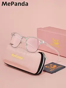 1 Pair Mepanda Unisex Round Full Frame Glasses, Lightweight Frames, Effortless Wear