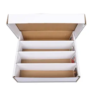 3pcs 3200 Count 4Row Corrugated Cardboard Trading Card Baseball Coin Slab Storage Box Upgrade version 3pcs 3200 Count 4Row Corrugated Cardboard Trading Card Baseball Coin Slab Storage Box Upgrade version