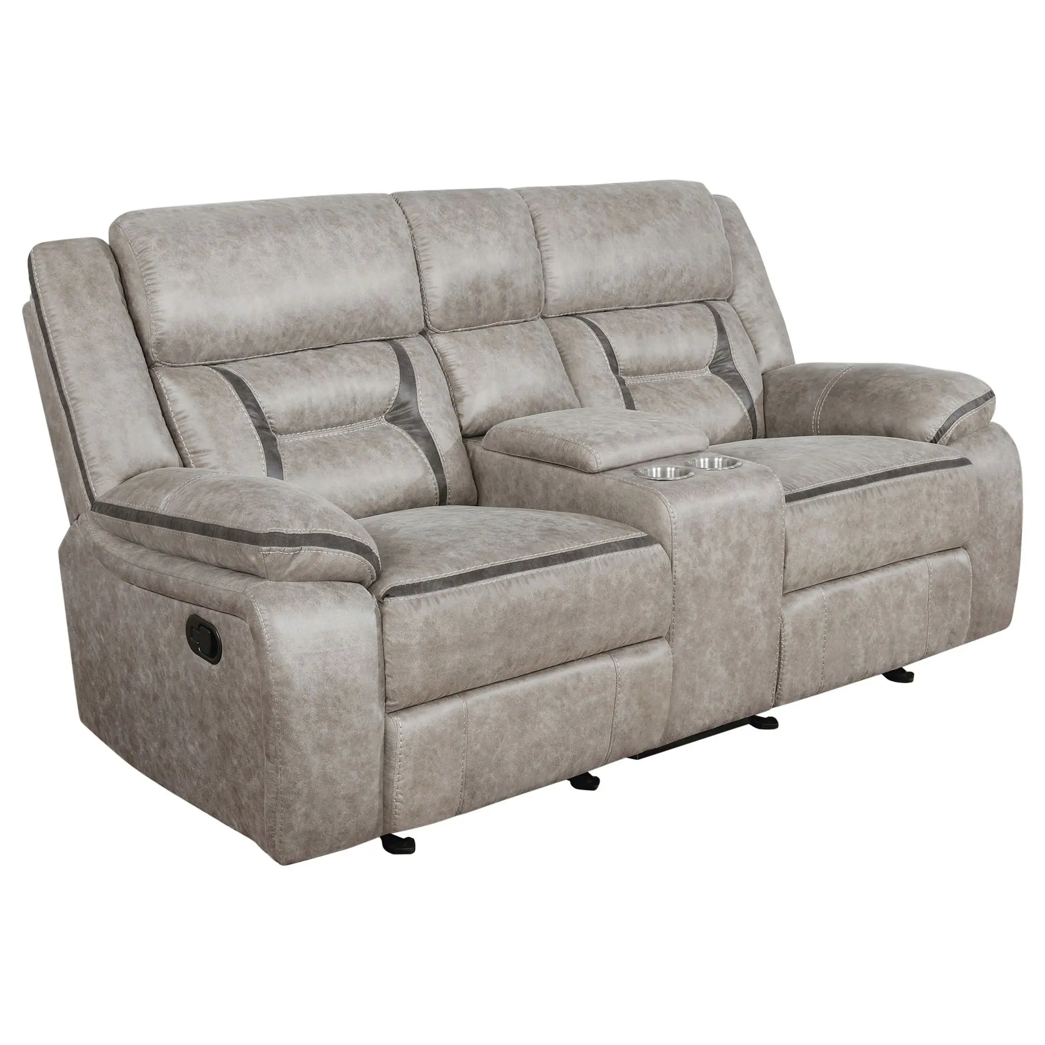 Brazelton - Glider Loveseat With Console