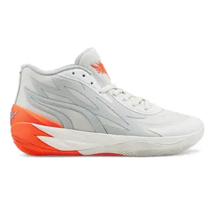 PUMA Mens Mb.02 Gorange Basketball Sneakers Shoes - Off White PUMA Mens Mb.02 Gorange Basketball Sneakers Shoes - Off White