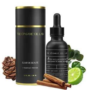 Winter Wellness Blend - 100% Pure USDA Organic Essential Oil for Aromatic Defense & Air Purification - Seasonal Support, Focus, & Cozy Atmosphere - 1 oz Diffuser Oil