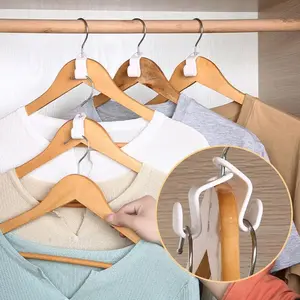30 PCS Multifunctional Space-saving Magic Hanger Connector, Multi-layer Wardrobe Clothes Rack, Foldable Storage Organizer