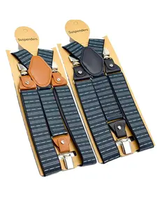 Elegant Textured Men's Business Suspenders for Festivals, Versatile Style for Shirts and Pants, Ideal Everyday Fashion Accessory, High Quality Buckle