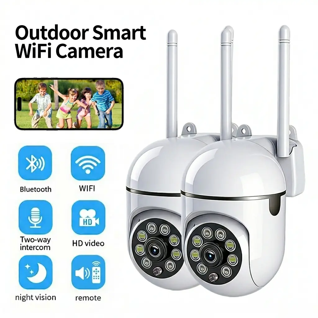Kgarden Home Surveillance Camera 1080P HD,security panel camera original, Panoramic View Full Color Night Vision, Bluetooth WiFi Connection, Remote App Control, 2-Way Audio for Indoor Baby Pet Monitoringsecurity, Camera Security, Security Cameras For Home