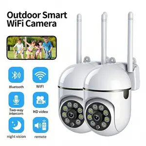 Kgarden Home Surveillance Camera 1080P HD,security panel camera original, Panoramic View Full Color Night Vision, Bluetooth WiFi Connection, Remote App Control, 2-Way Audio for Indoor Baby Pet Monitoringsecurity