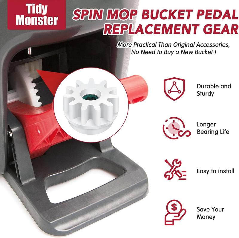 Pedal Bearing Replacement for O-Cedar EasyWring Bucket System Repair Step Pedals Problems Clutch Gear Sprockets for 90% Spin Mop Bucket “Outdoorfun”