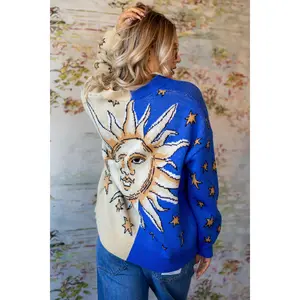 Mystical Sun Knit Cardigan | Mystical Blue