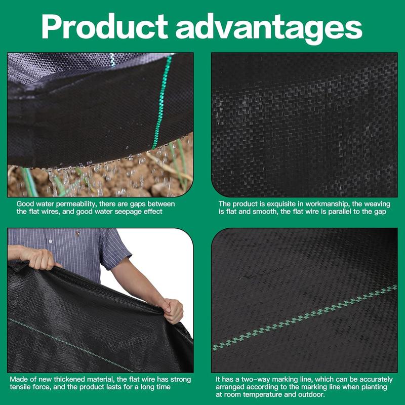 4ft x 115ft weed barrier landscape fabric premium heavy duty woven garden ground cover weed block control mat cloth for gardening planting farming landscaping flower bed driveway