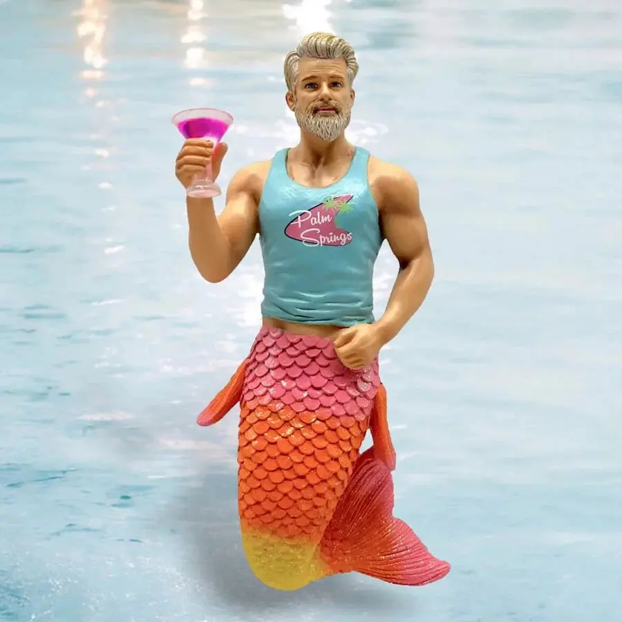 Palm Springs Merman Ornament
