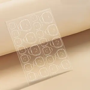Transparent Dual-Sided Self-Adhesive Nail Glue Stickers, 120/360/1200 Jelly Nail Art Stickers, DIY Press-On False Nails Gift