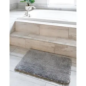 Pewter Gray Bano Luxe Bath Mat Mat