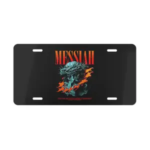 DALLAS QUIET License Plate, Texas Star Edition, Black Aluminum Car Tag, Don't Mess With Texas Style, 12x6 Pre-Drilled, EasyInstall