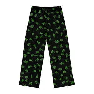 Men Women's Marijuana Leaf pajamas Pants - Cute Women Weed pajamass - Cozy Pot Leaf pajamas Pants - Cute Marijuana pajamas Pants, Comfortable Wide Leg Bottoms All Season Sleepwear