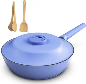 imarku Non Stick Frying Pans, 11 inch All-in-One Frying Pans Nonstick with Lid, Healthy Cookware Chef's Pan, 4-Quart Capacity Saute Fry Pan, Suitable for All Stove, PFAS&PFOA Free Oil Oven