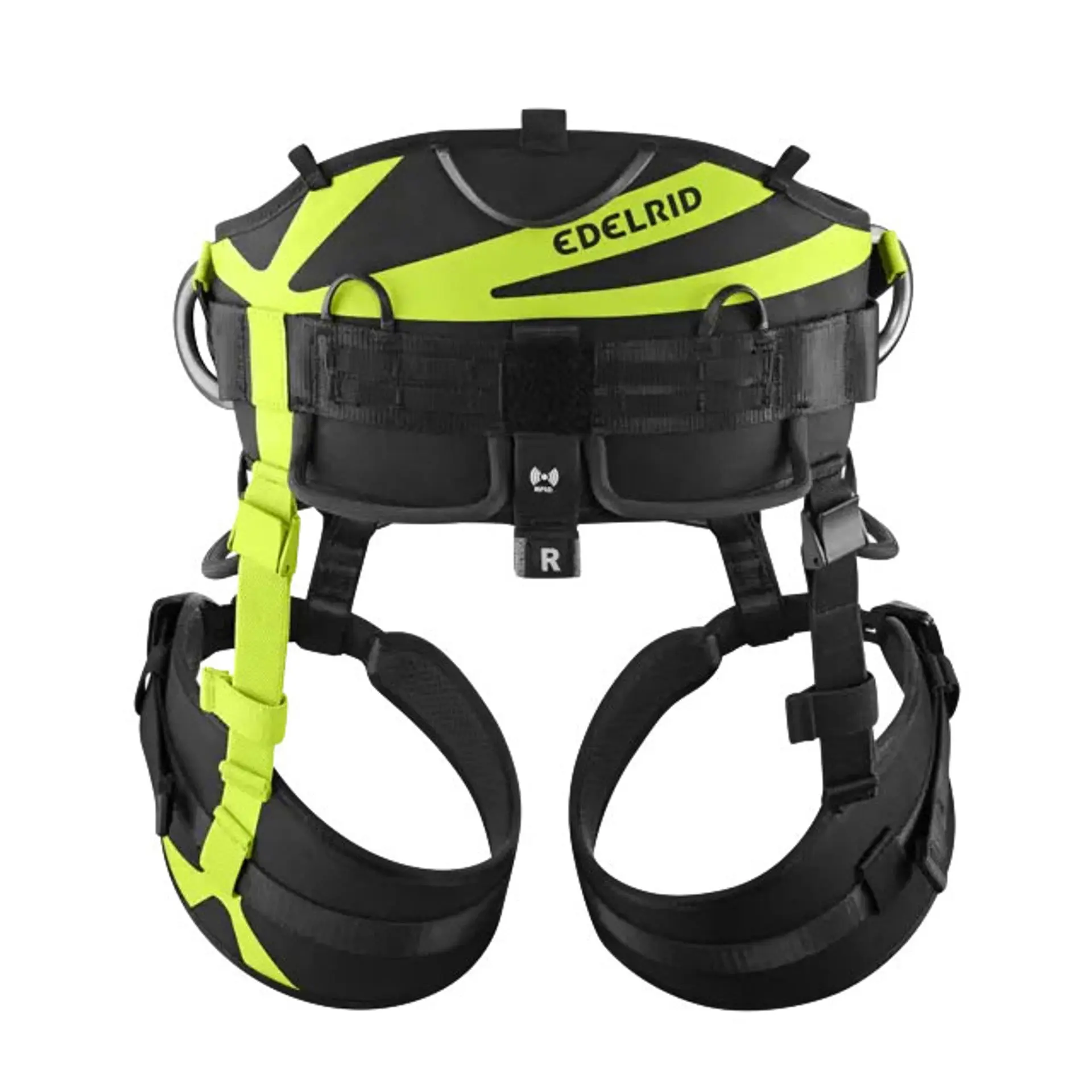 Edelrid TreeRaptor Climbing Harness for Adults, Size 2, 4 Large Gear Loops, Comfortable Fit, Double Lock Buckles, Easy To Put On And Take Off, Non-Restrictive Fit, Padding On The Back And Hips, Stretchy Waist Belt, Triple Lock