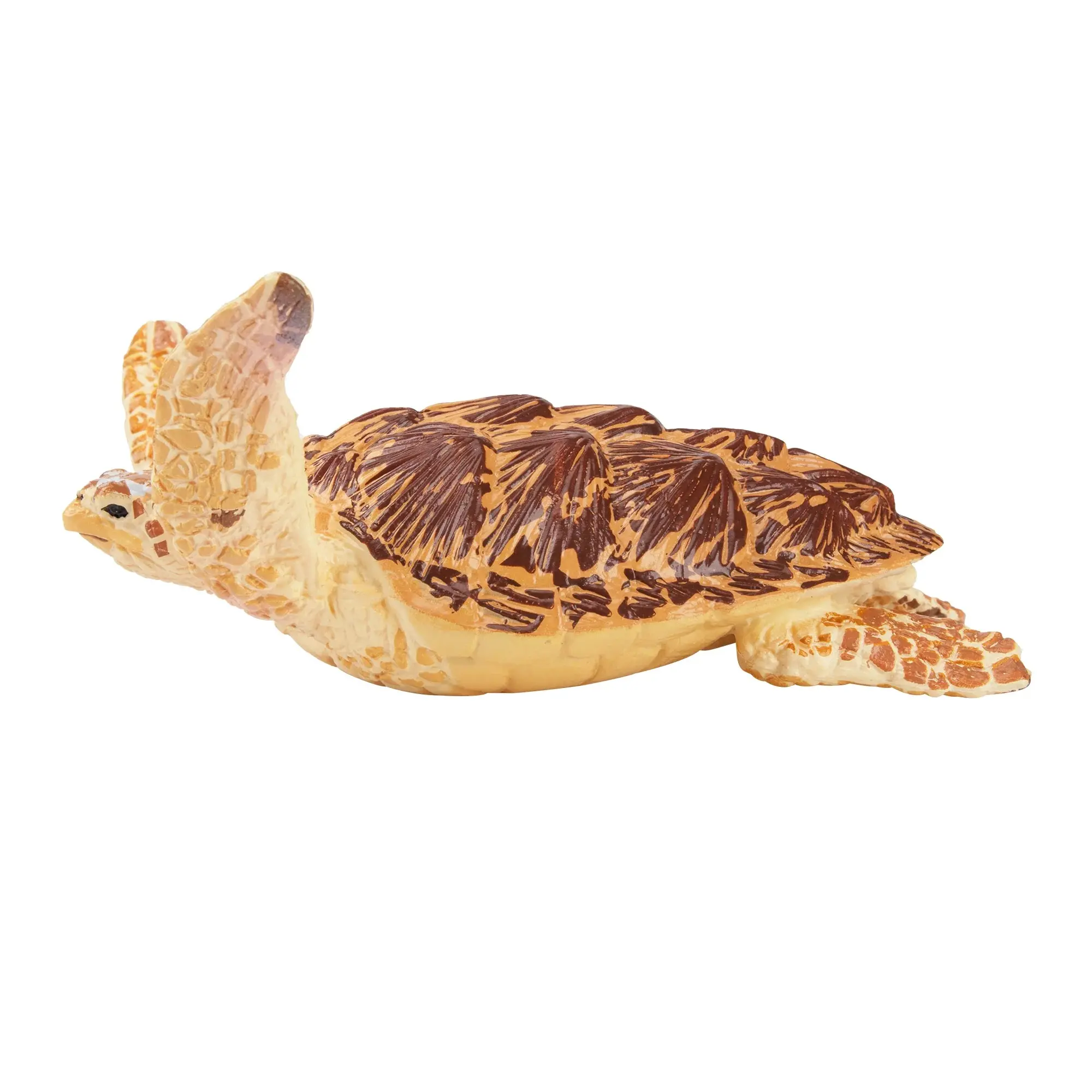 Toymany Hand-Painted Loggerhead Sea Turtle Figurine – Realistic Marine Animal Model, Perfect for Early Education, Montessori Sensory Play, Cake & Party Decorations, Desk & Home Décor, Thoughtful Gifts, and Collectible Figurine