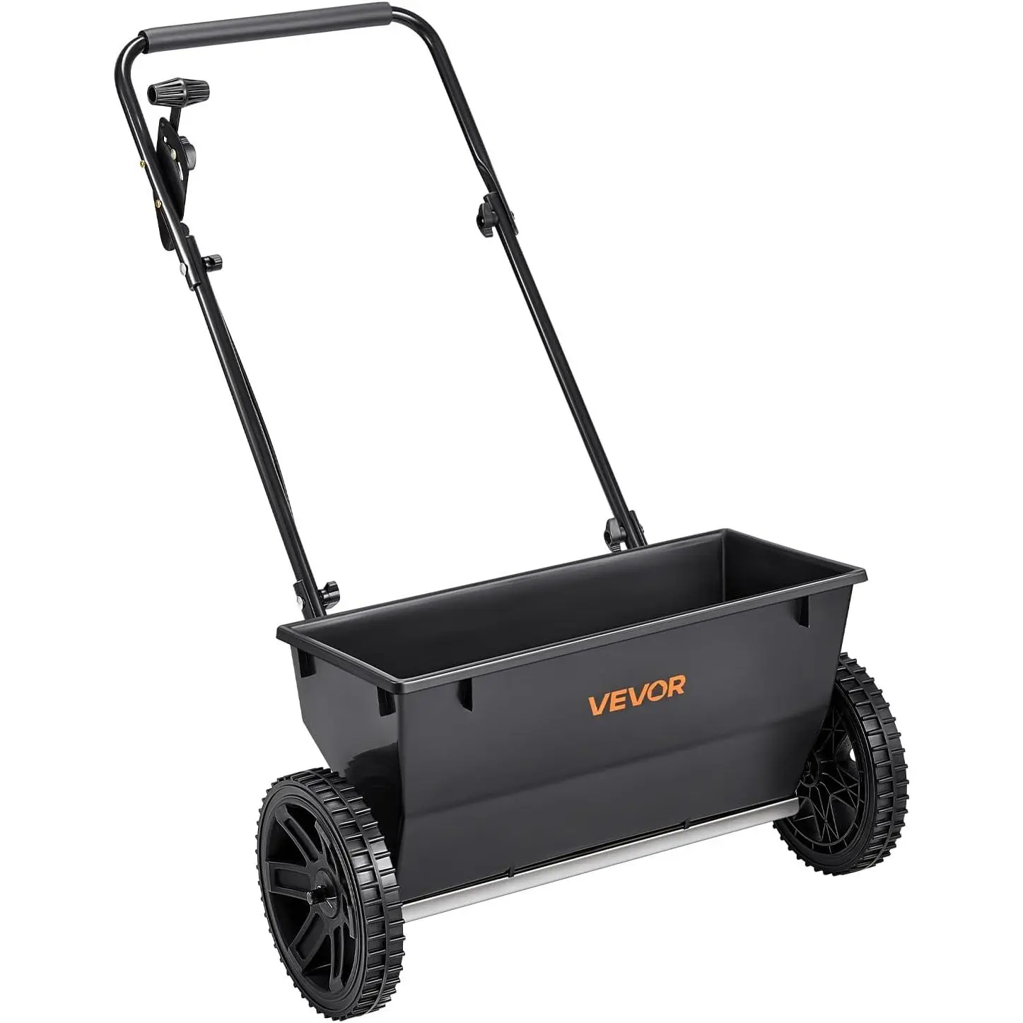 Spring new arrivals Lawn Drop Spreader, 50LBS Capacity, Walk-Behind Push Spreader, 18 in Spreading Width, 8 in All Terrain Pneumatic Tires, Lawn Spreaders with Hopper Grate, for Seed, Fertilizer