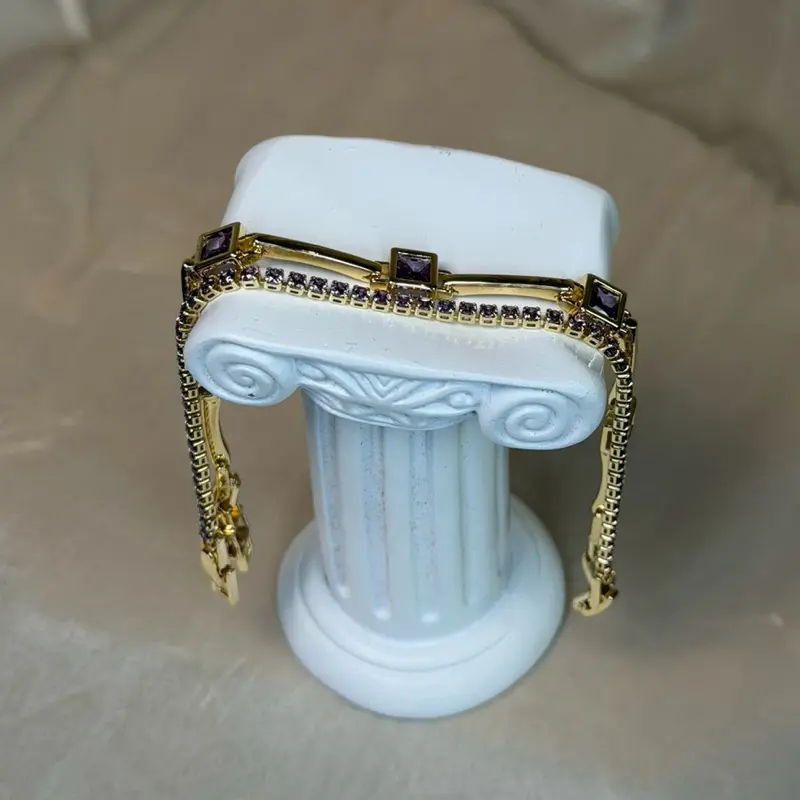 Violet Grace Bracelet Bundle - 6.5 to 7 Inch Gold Plated