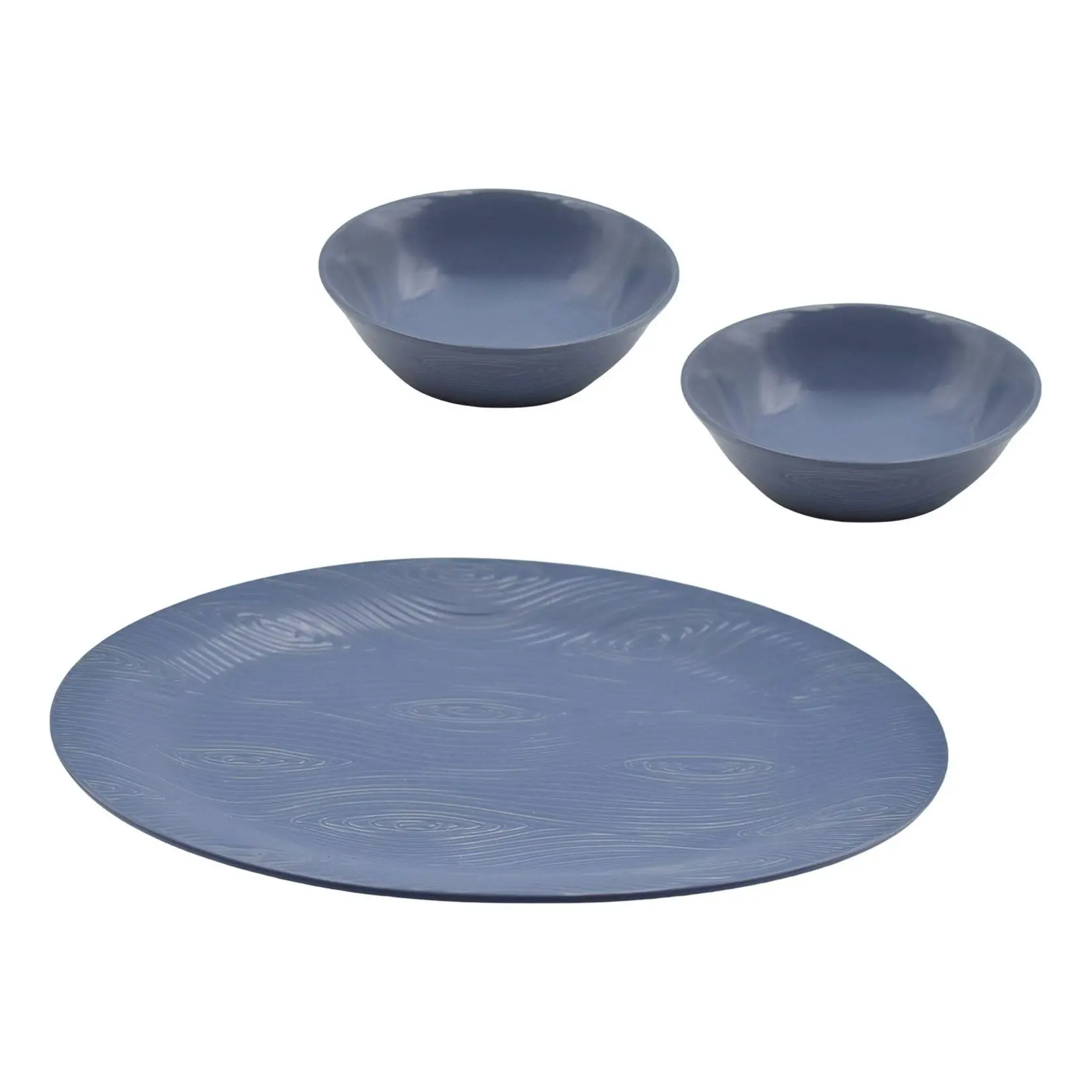 Temp-tations Woodland 16" Oval Platter w/ 2 Shallow Bowls