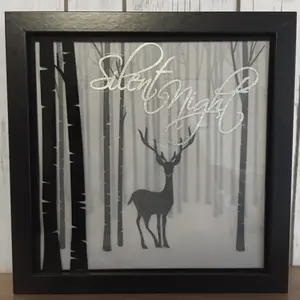 Silent Night Light-up Shadow Box - Perfect Festive Party Decoration