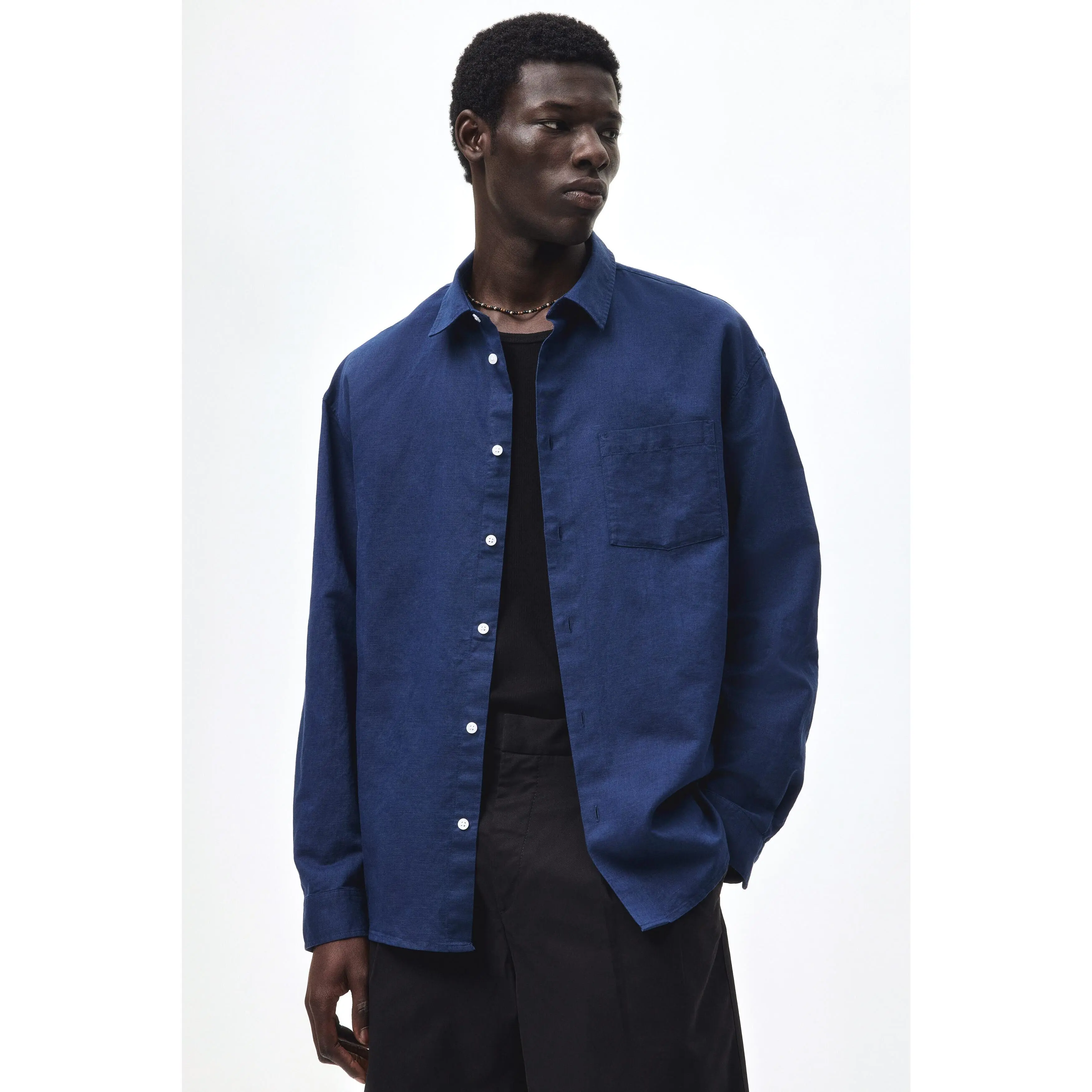 H&M Relaxed Fit Linen-blend shirt