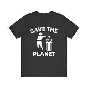Save The Planet Graphic T-Shirt - Eco-Friendly Cotton Tee, Cute & Fashion Outfit, Comfortable Oversized Top, Perfect Gift for Him, Ideal Present for Earth Day, Valentine's Day, or Birthday