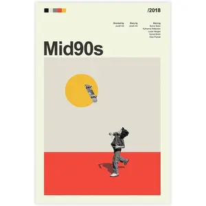 LIXIH Mid90s Movie Poster, Modern Vintage Movie Posters Canvas Poster for Living Room Bedroom Decor Unframe12x18inch(30x45cm)