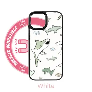 abbyrose Sharks & Minnows iPhone Case with magnet